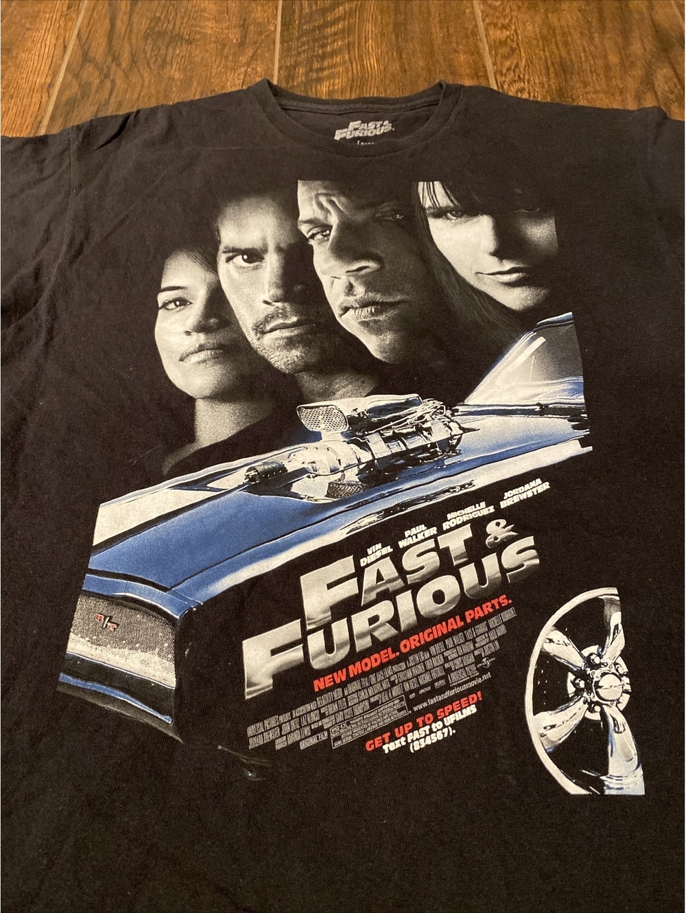 The Fast And Furious Movie Promo T Shirts Rare Paul Walker Size Large Faded - Picture 4 of 8
